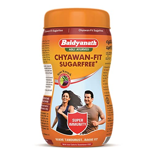 Image of Baidyanath Asli Ayurved Chyawanprash Special, 1kg + 100g Free for Adults & Kids -47 Vital Ayurvedic Ingredients & Baidyanath Asli Ayurved Nagpur Chyawan-Fit Sugarfree Chyawanprash(1 Kg), Pack of 1