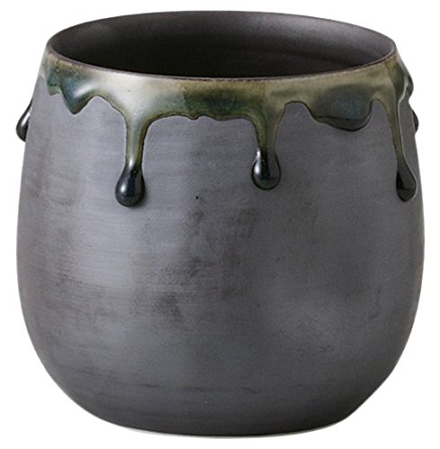 Vaso Rock Glass 350 cc de porcelana negro