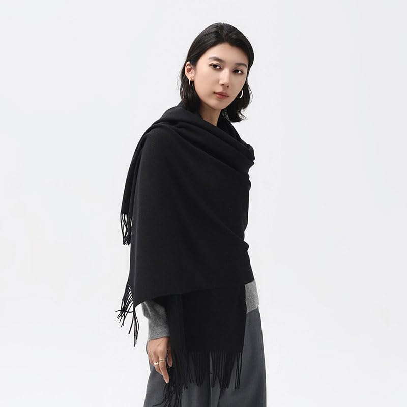 Scarf for Women Winter Soft Cashmere Feel Wraps, Oversized 80.7"X 27.5" Pashmina Wraps with Tassel Cozy and Warm3