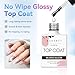 Makartt 2 Pcs Gel Top Coat and Base Coat Set - No Wipe Shine Finish Soak Off Base Top Coat Long Lasting for Gel Nail Polish, LED UV Lamp Need, Salon Quality Nail Manicure Gifts, 10ML