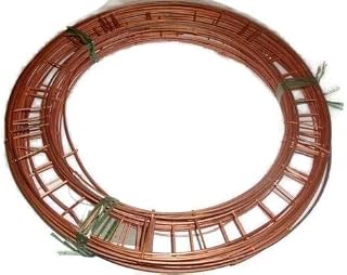 Artificial Floral Supplies Pack of 20 Flat Wire Wreath Ring Frames 8" 10" 12" 14" 16" Christmas Memorial Wreath Craft (20 Rings x 8" (20cm))