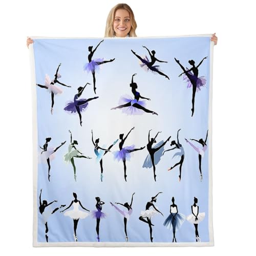 Erosebridal Girl Sherpa Blanket Twin 60"x80"
