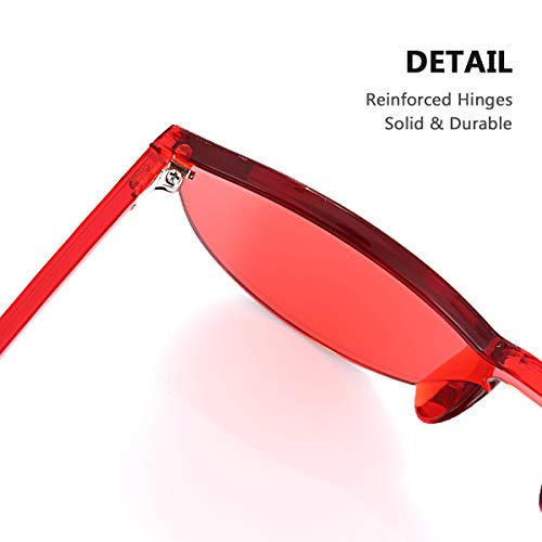 Rimless Sunglasses Oversized Colored Transparent Round Eyewear Retro Eyeglasses for Women Men4