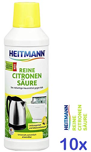 Reine Citronensäure: löst hartnäckigen Kalk in Küche und Bad, vielseitiges Hausmittel zur Vorbeugung von Kalkablagerungen, universell