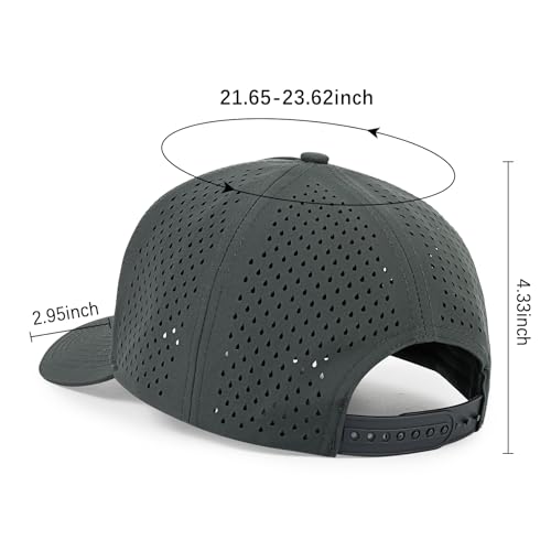Image of Quick Dry Baseball Cap Curved Brim Mesh Snapback Hat for Men Women