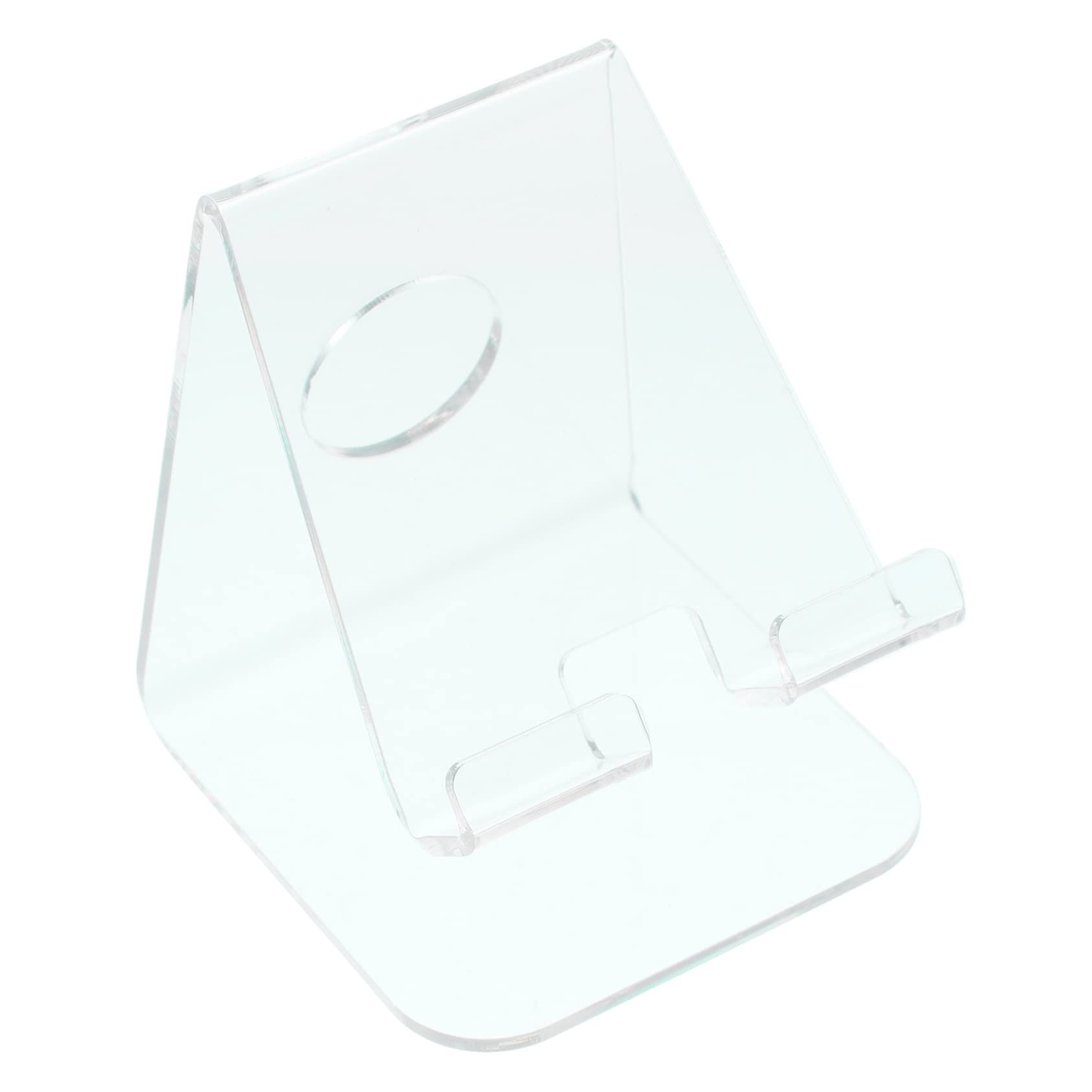 Operitacx 4pezzi Supporto Per Smartphone Trasparente Acrilico Elegante e Pratico Per Ufficio e Casa Porta Telefono Da Tavolo Per Vetrine e Organizzazione