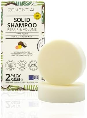 Solid Shampoo – Pack of 2 – Vegan and Natural, For All Hair Types...