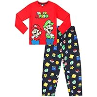 Conjunto de pijamas de Super Mario Nintendo y Luigi para niños,