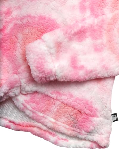 Image of RBX Girls Active Pants Set 2 Piece Sherpa Sweatshirt & Leggings (7-12) | Cozy Sherpa Fleece Fabric, Curved Twist-Front Hem, Elastic Stretch Leggings Waistband, Coordinated Two-Tone