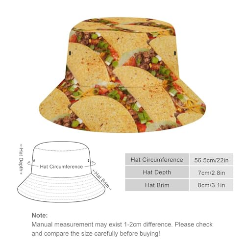 Image of Food Golden Corn Bucket Hats Unisex Washed Cotton Lightweight Outdoor Summer Beach Sun Hats Men Women Bucket Hat for Travel