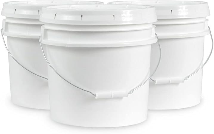 Amazon Com Ropak Usa Food Grade Plastic 5 Gallon 5 Gal W Pour Spout Lid 1pk Home Kitchen