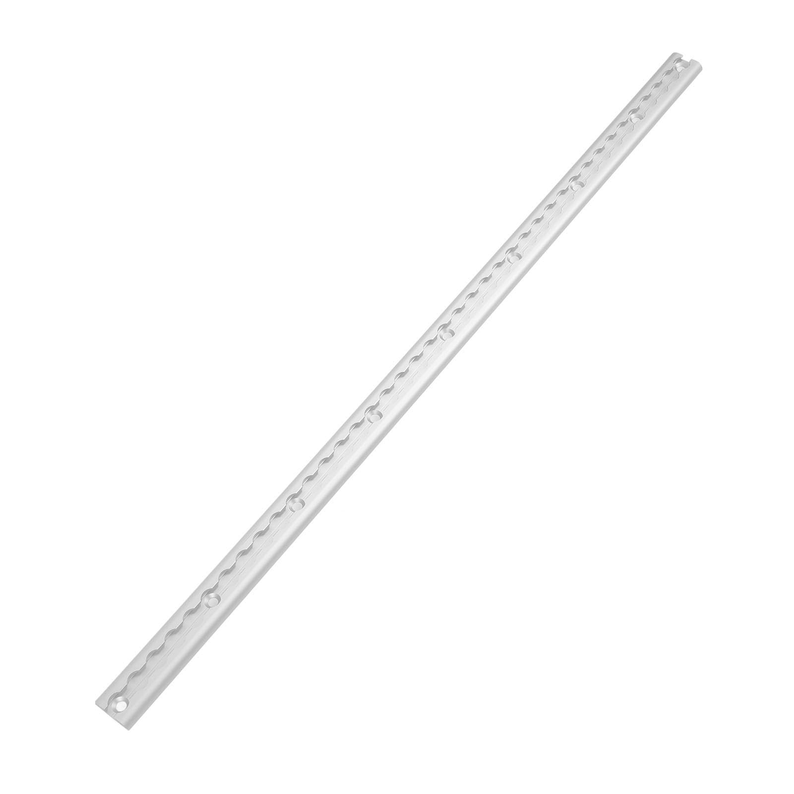 POENVFPO Riel de Riel en L de Aluminio de Amarre de en L de 3.3 Pies con Orificios Preperforados Anclaje de Carga Anodizado para Plataformas de Camiones, Remolques, Vehículos Recreativos, Fácil