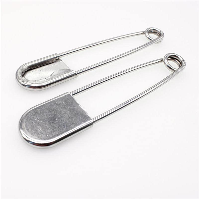 Sicherheitsnadeln, Sicherheitsnadeln, groß, 12,7 cm, zusätzliche Nadeln, Edelstahlverschluss for Schals, Decken, Röcke, Kilts, Strickstoffe, Bastelarbeiten, Stück