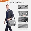 SKYSPER URBANX15 Messenger Bag mit RFID-Schutz 15,6-Zoll-Laptoptasche Umhängetasche groß für Herren Und Damen (Grau) #4