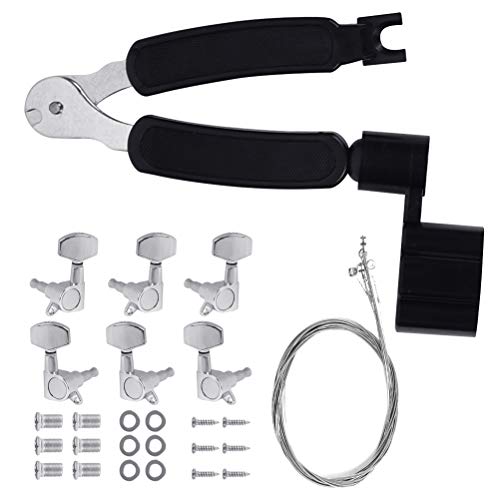 Kit d’accessoires de guitare, 3 en 1, enrouleur de cordes de guitare, cutter et extracteur de chevalet avec accordeurs… - Les Beatles, Paul McCartney, John Lennon, RIngo Starr, George Harrison Kit d'accessoires de guitare, 3 en 1, enrouleur de cordes de guitare, cutter et extracteur de chevalet avec accordeurs…