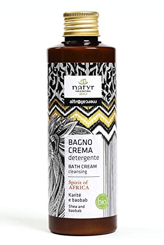 Preisvergleich Produktbild Natyr Bio Badecreme mit Sheabutter und Baobab 200 ml - reichhaltige Feuchtigkeitspflege aus der Serie"Spirit of Africa"