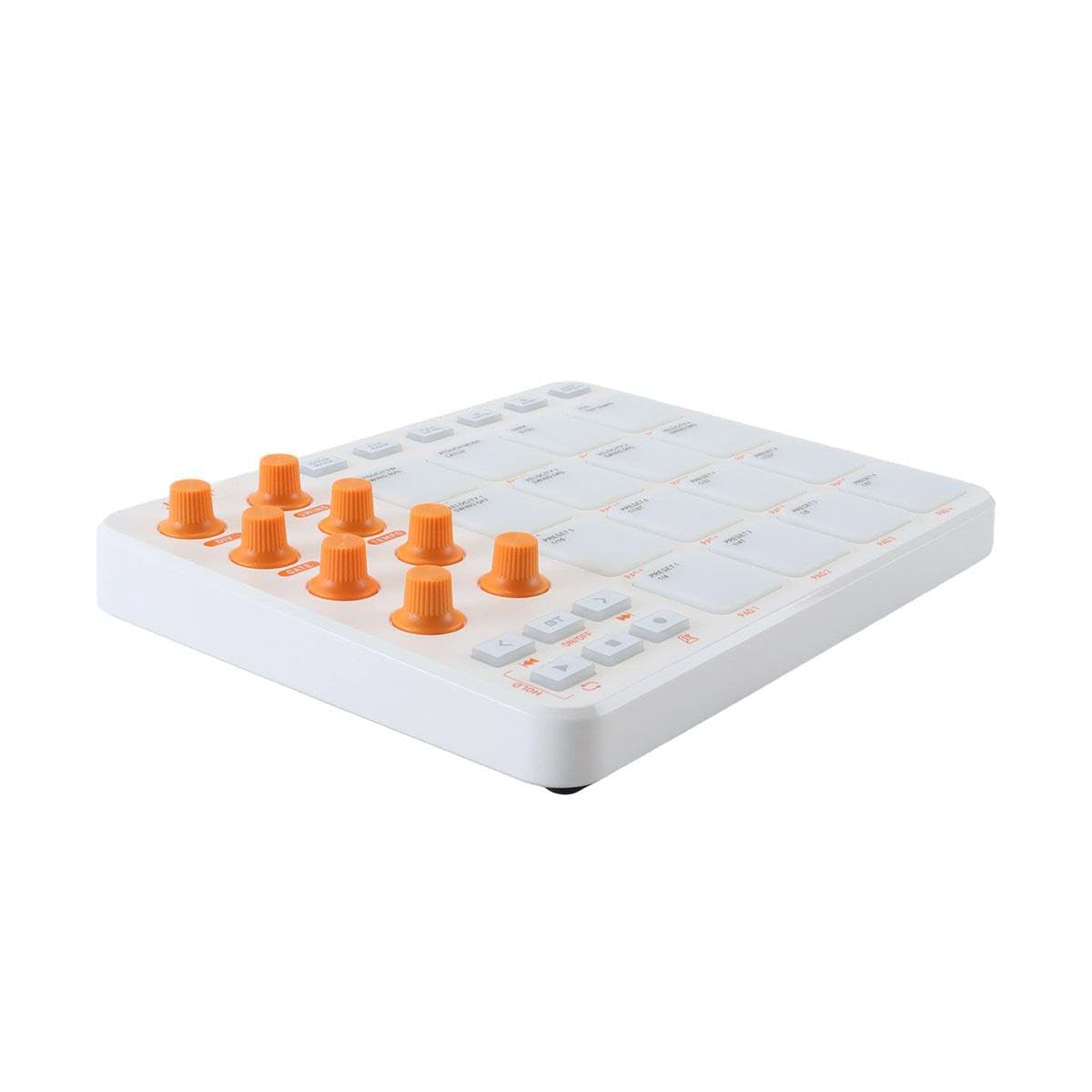 Ubric Strike Pad MIDI Controller per produzione musicale professionale con 16 RGB Beat Pad, 16 Step Sequencer, MIDI In/Out/Thru (bianco)