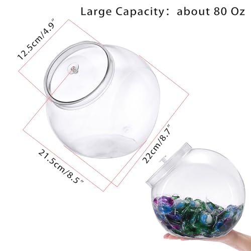 Boîte de rangement pour lessive en plastique avec couvercle étanche pour tablettes - 4