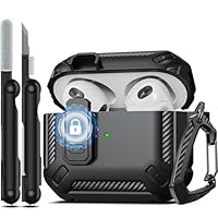 RFUNGUANGO Custodia Compatibile con AirPods 3 generazione con kit di pulizia, armatura protettiva...