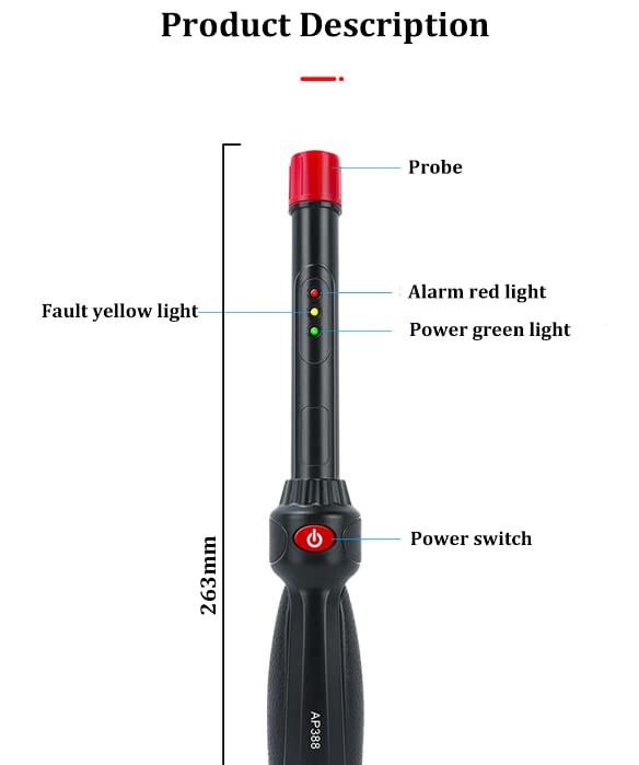 Detector de fugas de gas portátil de mano AP388