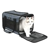 Taille M 44 x 28 x 28 cm (L x l x H), charge maximale recommandée de 7 kg. Ne choisissez pas votre cage de transport en fonction du poids, faites attention à la taille et à la hauteur de votre animal lors du choix d'un sac de transport.