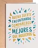 Tarjeta Despedida Compañero de Trabajo - Regalo de Despedida Trabajo - Postal para Compañera de Trabajo, Jefe, Empleado que se va... - Regalo Gracioso para Compañeros de Trabajo EU 9