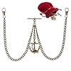 Holy Sins Jewellery Made in The UK Bronze Colour Single Albert Pocket Watch Chain with Anchor Pendant (12") #2