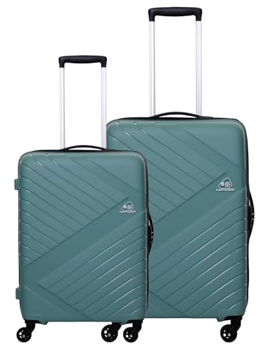 Image of American Tourister Kamiliant Kam-Wayfarer Set of 2 Trolley Bags 55 Cm & 68 Cm Small and Medium Hard-Sided Polypropylene 4 Wheeler Spinner (Slate Grey)