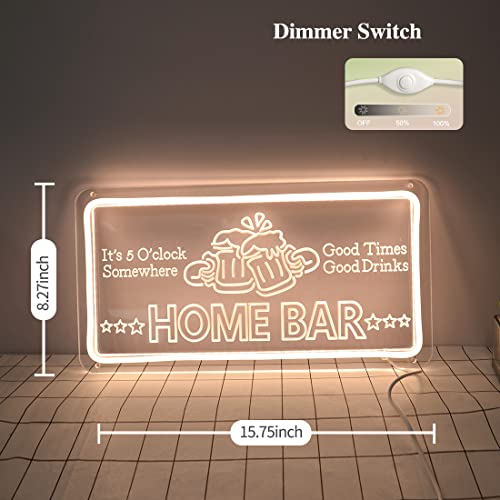Britrio Neon Bar Sign For Home Bar Pub Man Cave Beer Mugs Wall Decor Sign Kitchen Dinning Room Light Birthday Party Bedroom Cafe Wall Art Holiday Gift For Dad Men Him 5V Usb Powered White #TOP1