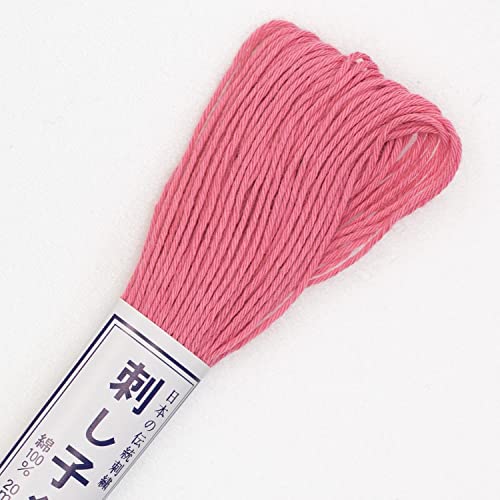 Hilo rosa Olympus Sashiko para personalizar ropa y reparar vaqueros 4
