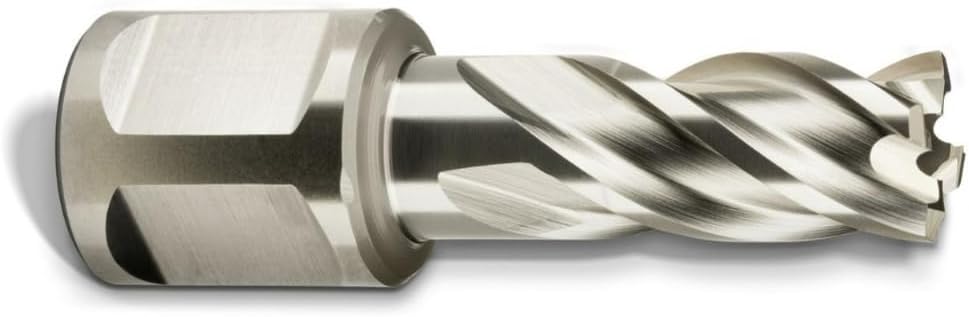 Slugger by Fein HSS Annular Cutter with Pilot Pin for Precision Drilling - High-Durability Steel, 1" Cutting Depth, 1/2" Bore Diameter, 3/4" Straight Shank - 63134127041