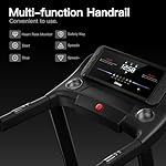 Laufband mit Steigung 14km/h, Laufband Für Zuhause Klappbar mit 3,0 PS Motor und 3 Steigungsstufen, Foldable Treadmill for Home mit 12 Trainingsprogrammen, Max Belastung 136KG – Bild 3