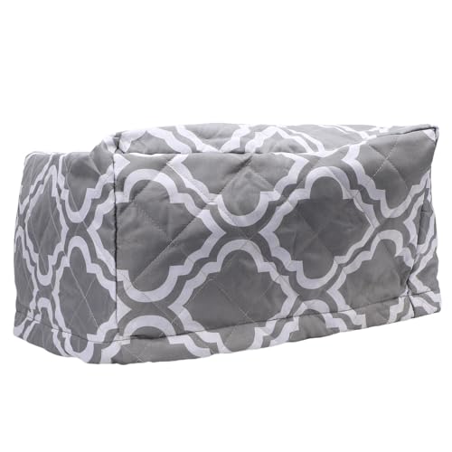 Funda para proyector Zunate, cubierta anti polvo de tela acolchada impermeable para unidades de techo de 13.78x13.39x8.27 pulgadas color gris miniatura 3