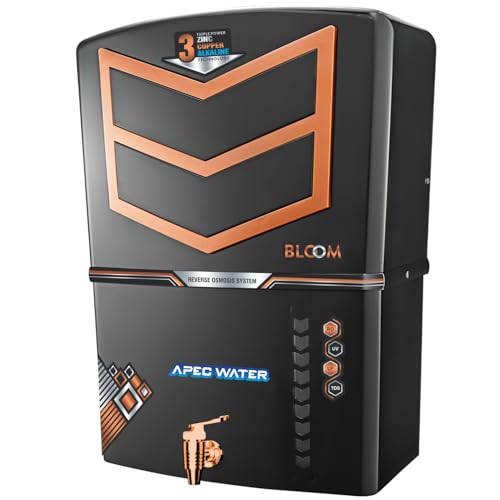 Image of Apec Water Zinc Copper Alkaline Hydrogen RO Water Purifier |12 Liter Storage | RO+ZN+CU+ALK+ Negative ORP+UV+UF+TDS+PF | Best Water Filter for Home Drinking (Made In India)