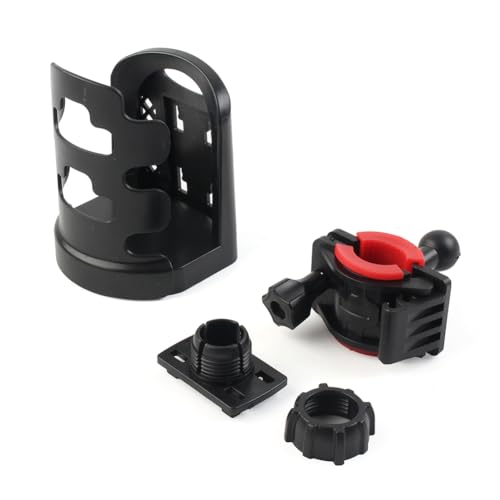GZYF Portabotellas Universal para Motocicleta, portavasos Negro Quemado, portavasos para una Variedad de Motocicletas, vehículos Todo Terreno y Motocicletas, Estilo B