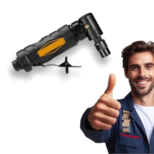 NEW! Fits Mcgraw Pneumatic 1/4 in. Angle Die Grinder - 20,000 RPM, Ideal for Deburring, Grinding, Sanding and Polishing