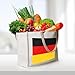 lootpe German Flag Print Tote Bag, Personalized Present Bag, Canvas Beach Travel Bag, Shopping Bags, Gift For Women Mom