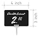 Set of 10 Small Chalkboard Signs 3x4 inches with Skewers - Food Signs for Party Buffet, Mini Chalkboard Sign, Food Display Card, Kitchen Tabletop Chalkboards, Standing Menu Boards for Wedding