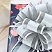 10 Pieces Large Pull Bows, 6 inches Bow for Gift Wrapping, Basket Decoration, Party, Birthday Gift, Wedding Ribbon Bow, Valentine's Day Gift Decoration (Silver)
