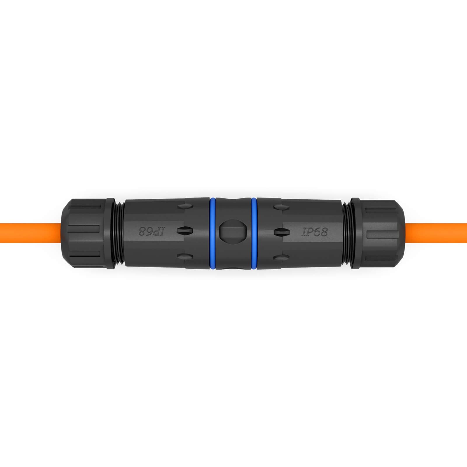 hb-digital LSA Lot de 4 connecteurs de câble réseau CAT. 7 Outdoor IP68 étanche Ethernet Coupleur Câble de pose Adaptateur LAN Rallonge Borne de coupe STP AWG26-22 Extérieur Noir