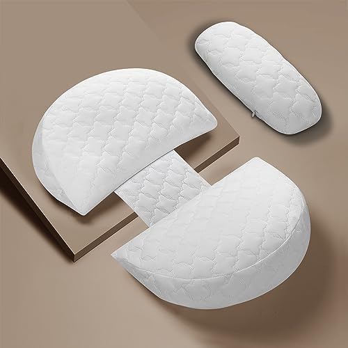 Clasymoon Pregnancy Pillows, Maternity Pillow,Pregnancy Pillows for Sleeping with Removable Cover,Pregnancy Body Pillow for Back Pain and Pregnant Legs,HIPS, Belly Support(3 in 1-Blue White)