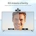 Lusinx Webcam for pc, Camera for Computer/Laptop/Light Correction/Microphone, Web cam for Streaming/Gaming/Online Classes/Conferences/Video Callings,Updated HD 4K Webcam