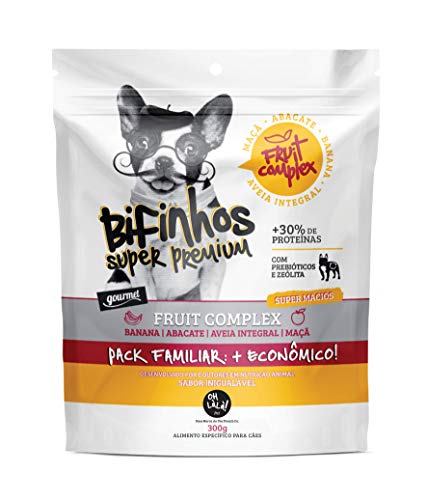 Pack Familiar, Bifinho Super Premium Fruit Complex The French Co. Raça Adulto, Sabor Carne