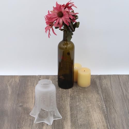 Image of Victorian Etched with Flare Glass Replacement Shade 2 1 /4 inch Fitter Lighting Parts New