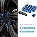 RCSCDSZ Car Wheel Nut for Toyota C-HR, Hub Lugs Nuts Tire Bolts Rims Protective Tyre Valve Screw Cap Cover Removal Replacement Accessories,B/Blue-B/19mm