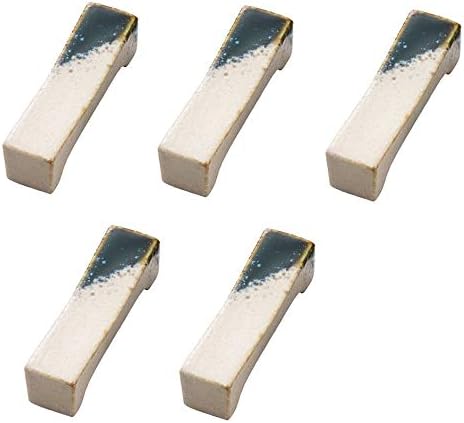 Yamako Japanese Mino-yaki Ceramic Chopstick rest (5 pieces set) Beige From Japan 15504