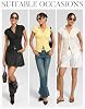 Blusa para mujer con fruncido, cuello camisero, ajustada, formal y casual de negocios 7