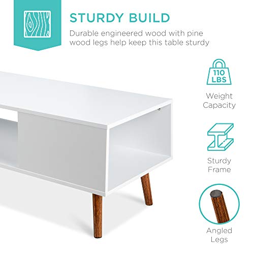 Best Choice Products SKY5933 Wooden Mid-Century Modern Coffee Table, Accent Furniture For Living Room thumb #5