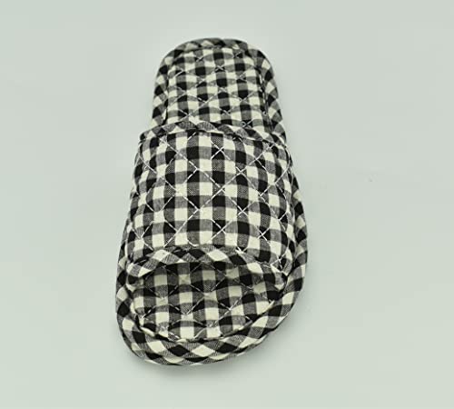 Image of Ultralight Soft Indoor Open Toe Cotton linen Slippers Absorb Sweat Cloth Bottom House Slippers