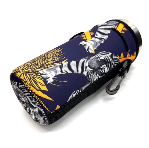 Image of Wanty Neoprene 20 Oz Insulated Water Drink Bottle Cooler Carrier Cover Sleeve Tote Bag Pouch Holder Strap for Climbing Cycling and Running Outdoor Activities
